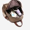 AOLONG Fiani 5033 # Tas Ransel Wanita Bahan Kulit PU Leather Premium - Image 3