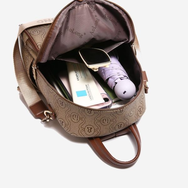 AOLONG Fiani 5033 # Tas Ransel Wanita Bahan Kulit PU Leather Premium - Image 3